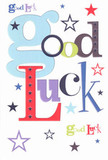 The essence of encouragement bursts from this bold, whimsical good luck card-a visual delight that sings with the colour and creativity of Lower Clapton. Large, pastel-blue letters intertwine with vivid reds, moss greens, and rich violets, their lively arrangement reminiscent of the murals and street art brightening nearby corners. Whimsical stars in navy, lilac, and lemony yellow scatter playfully across a crisp white background, conjuring the possibilities of dreams stretching over the rooftops at dusk. Though the card is smooth to the touch, the layered look of fonts and shapes hints at the care of artistic craftsmanship, like the final bow on a bucket of fresh-cut stems. It's easy to imagine this card offered in moments of new beginnings-a student embarking on studies near Lea Bridge Road, a friend stepping into a new job, a family member setting off on an adventure. The energy is pure and optimistic, a miniature celebration of community support, perfectly suited to the thriving, friendly spirit of Lower Clapton.